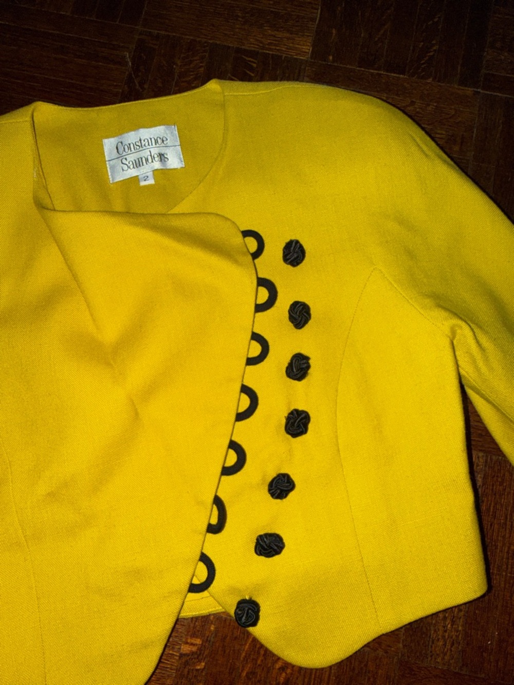 Constance Saunders Cropped Blazer Sz. 2 - Picture 4 of 9